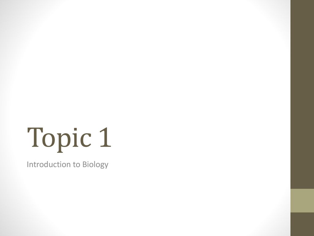 Introduction To Biology - Ppt Download