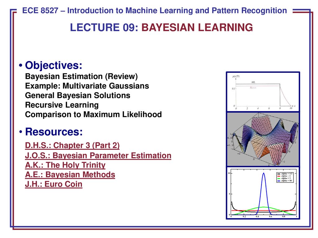 LECTURE 09: BAYESIAN LEARNING - Ppt Download