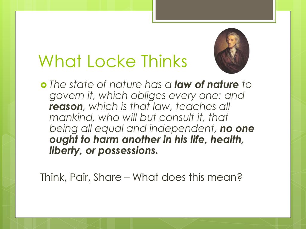 Hobbes vs. Locke In The State of Nature!. - ppt download