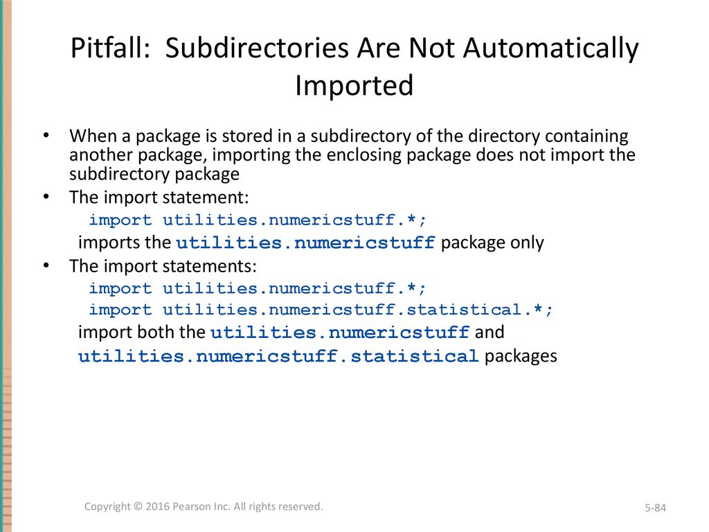 Pitfall: Subdirectories Are Not Automatically Imported