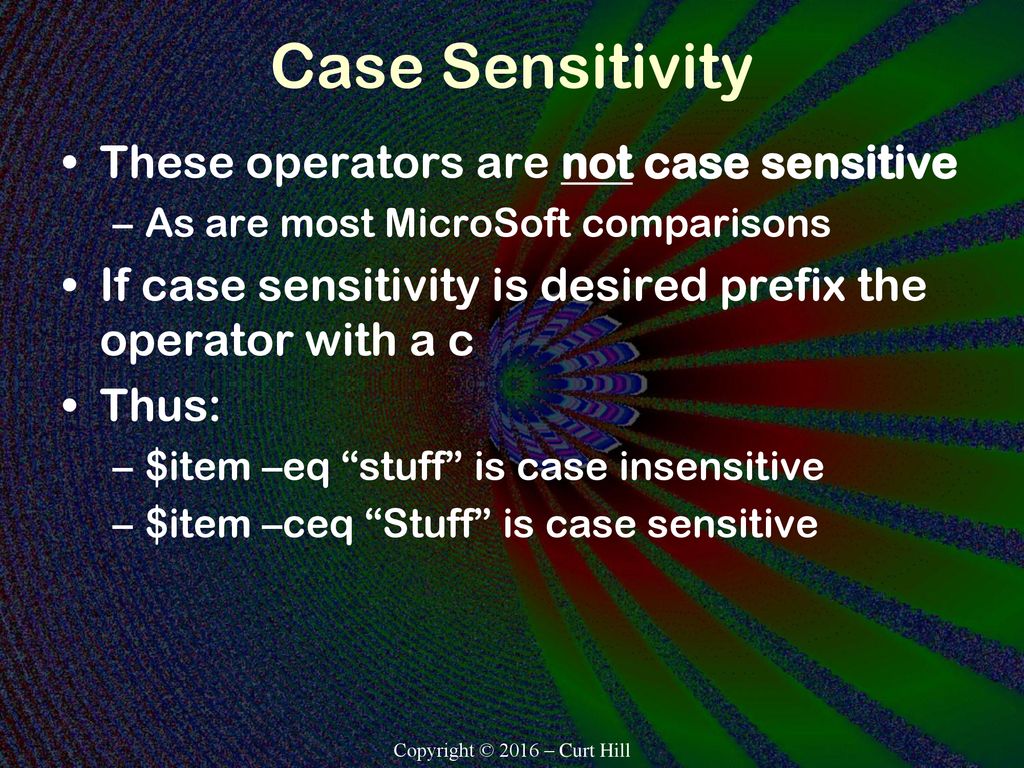 Powershell flow of control copyright 2016 curt hill ppt download
