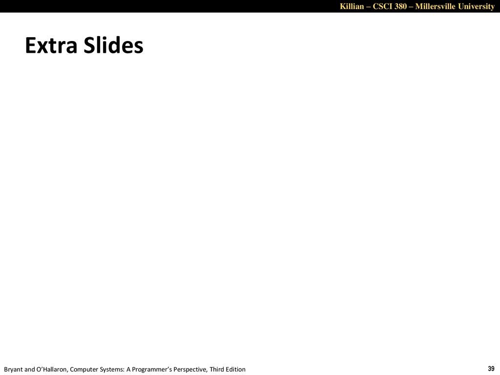 Extra Slides