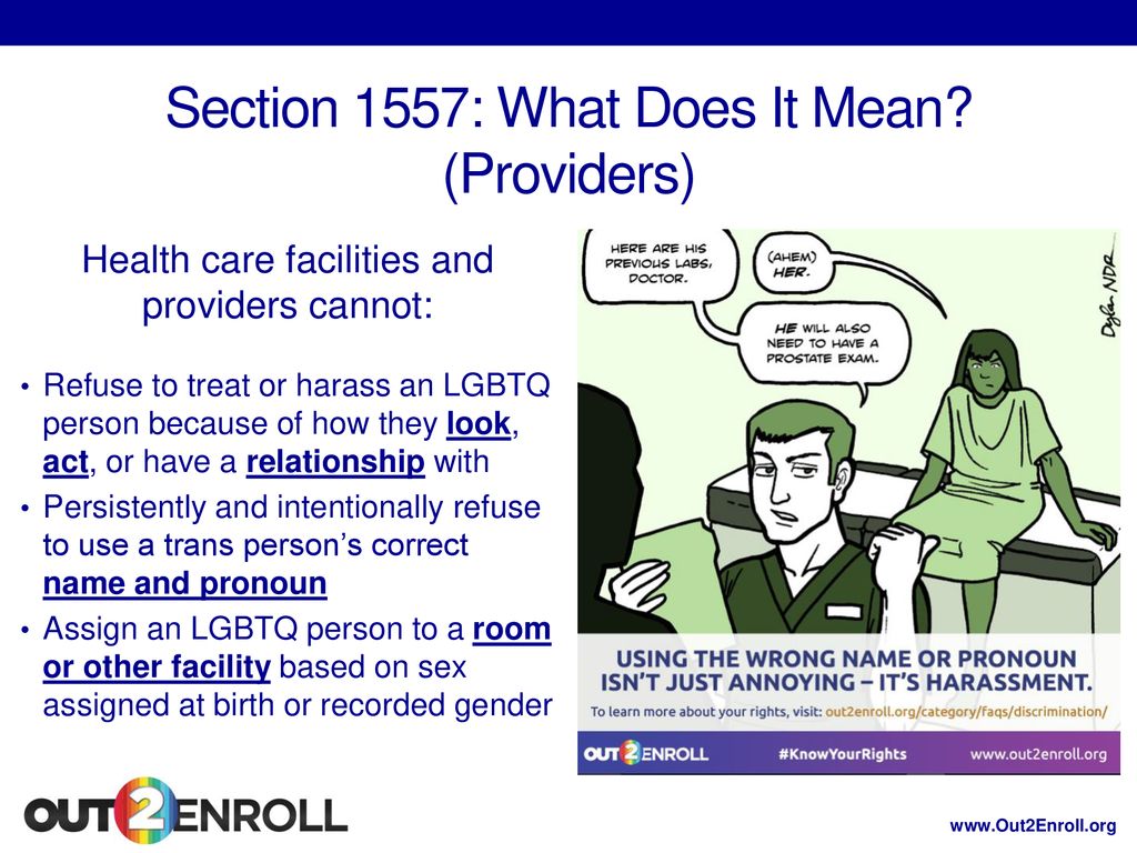 Section 1557: What Does It Mean (Providers)