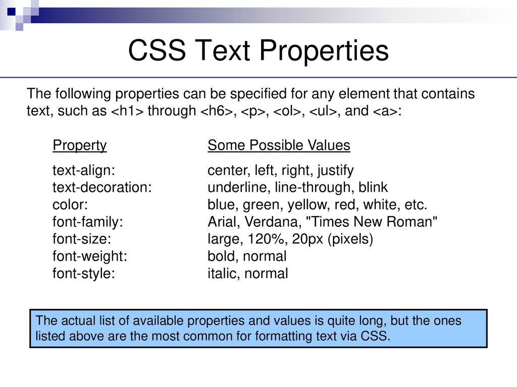 Introduction to css ppt download