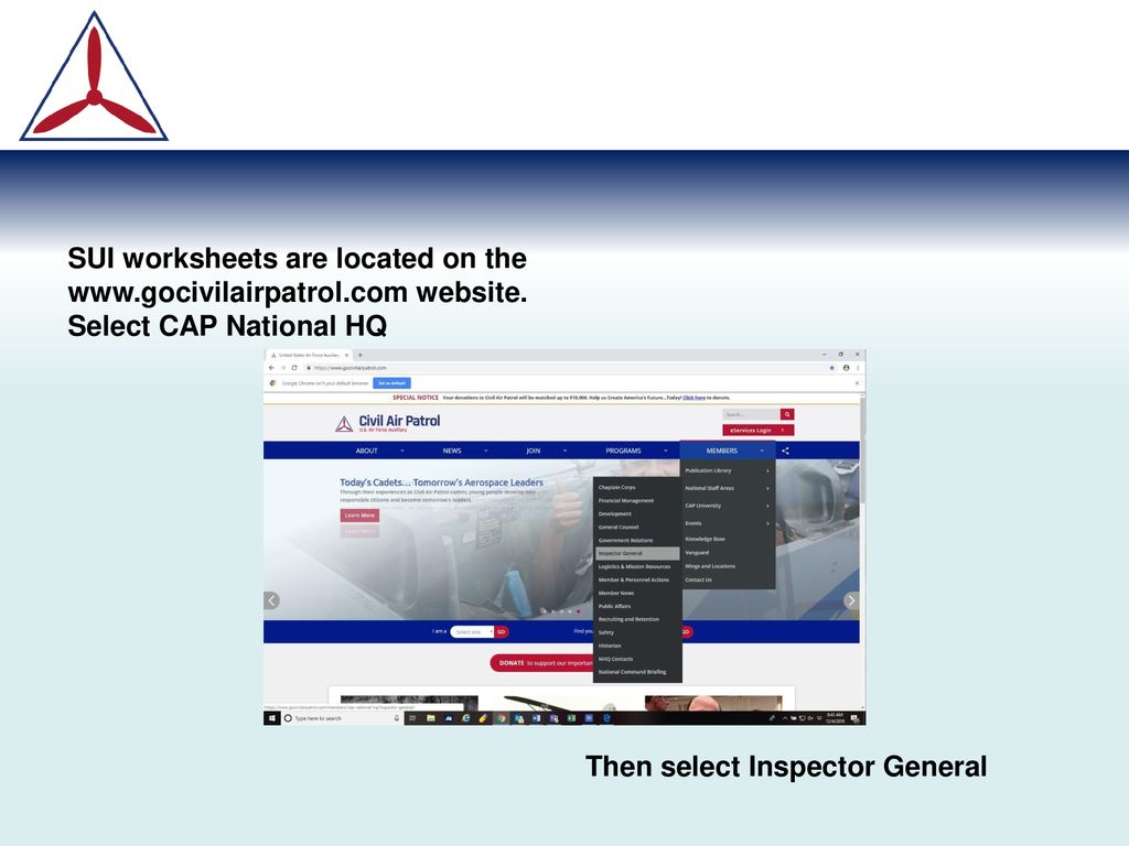 civil air patrol website