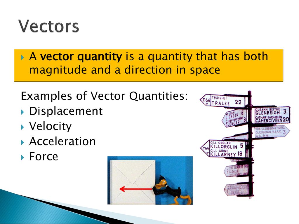 Vector quantity examples