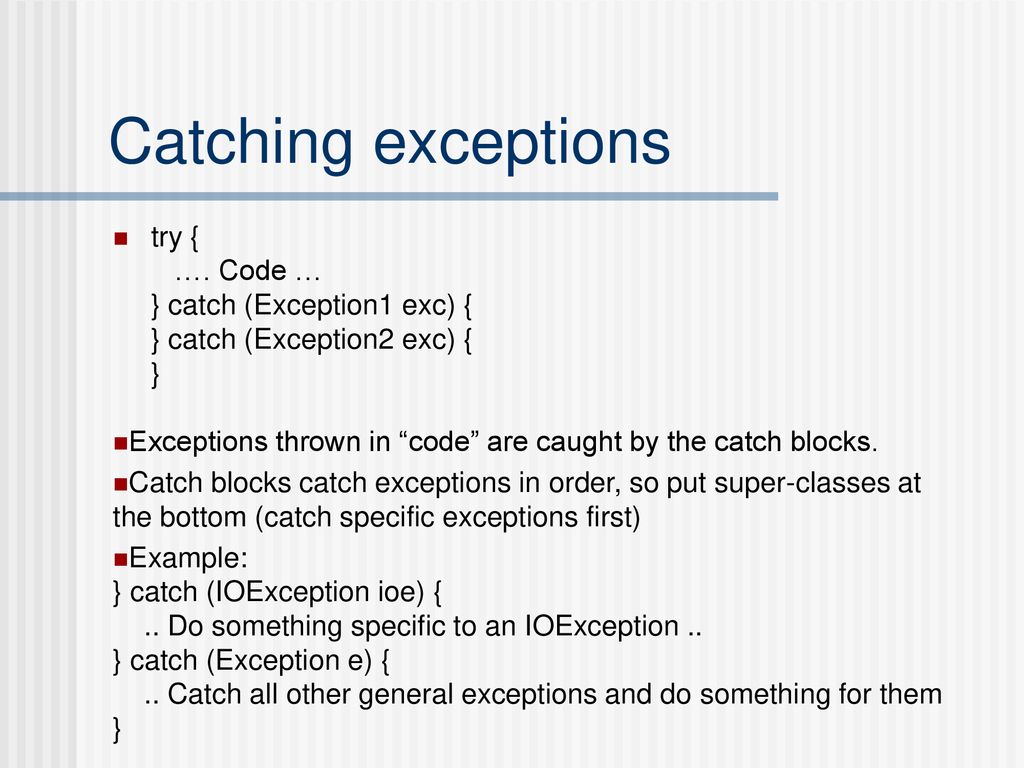Java Exceptions Dan Fleck CS ppt download