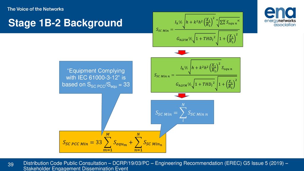 Distribution Code Public Consultation Dcrp 19 03 Pc Engineering Recommendation Erec G5 Issue 5 19 Stakeholder Engagement Dissemination Event Ppt Download