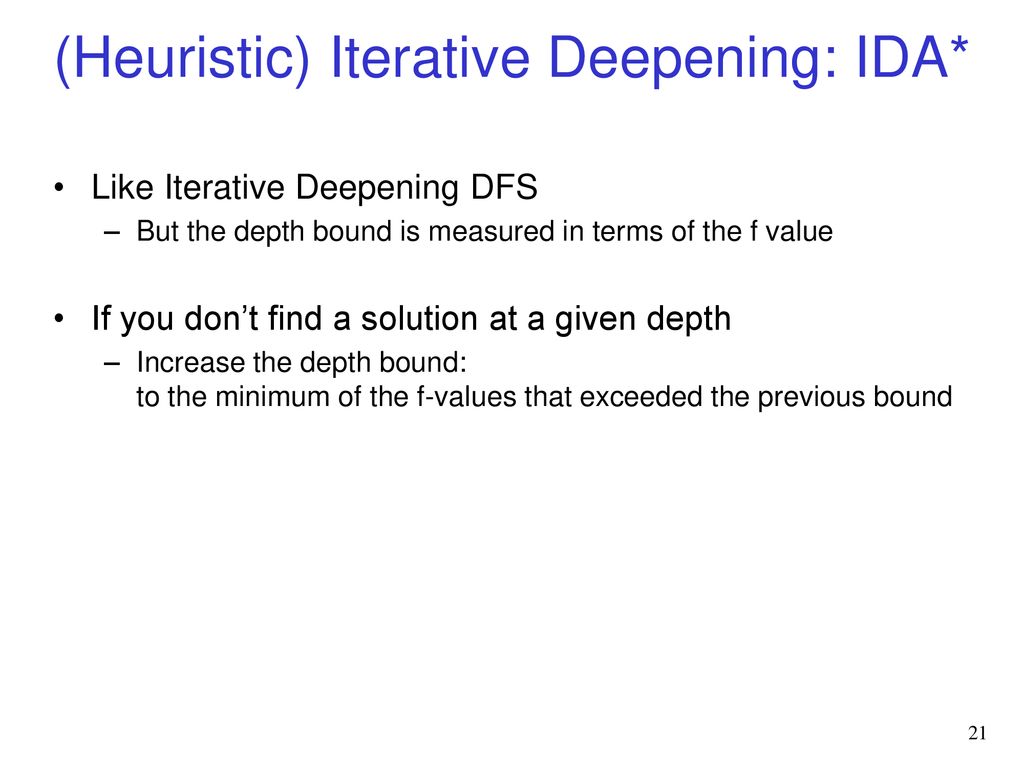 Iterative Deepening CPSC 322 – Search 6 Textbook § ppt download