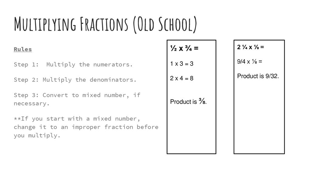 Chapter 7 Multiplying Fractions Ppt Download