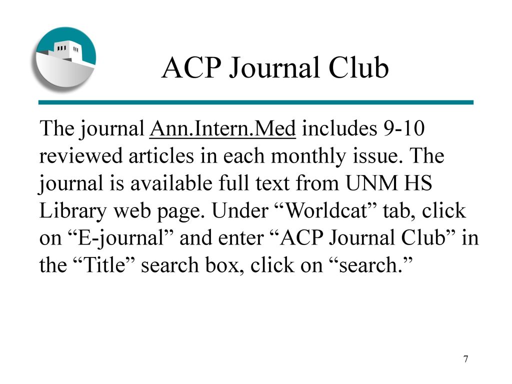 ACP Journal Club