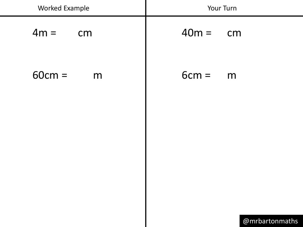 Metric Unit Conversion: Metres and centimetres - ppt download