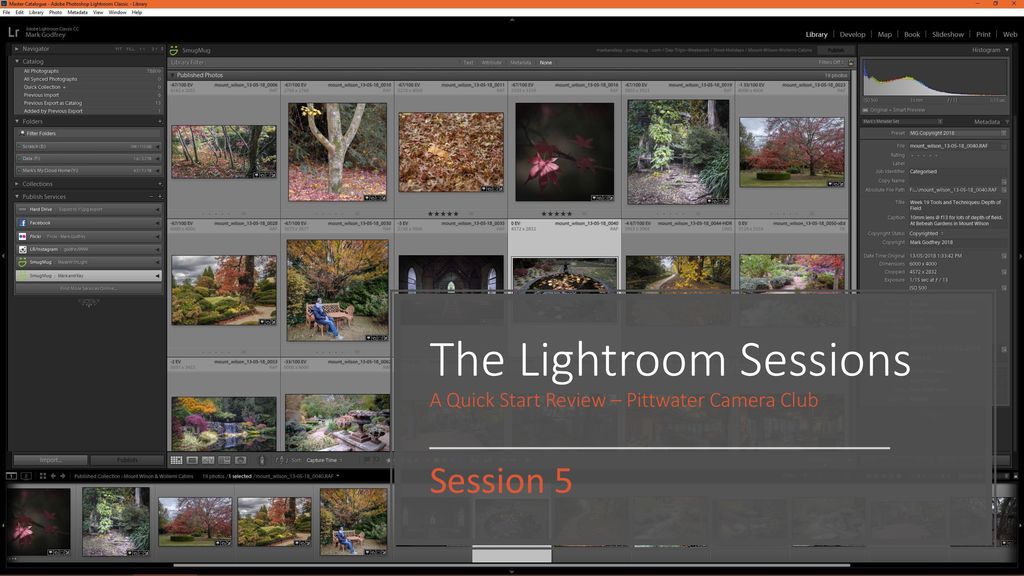 The lightroom sessions a quick start review pittwater camera club