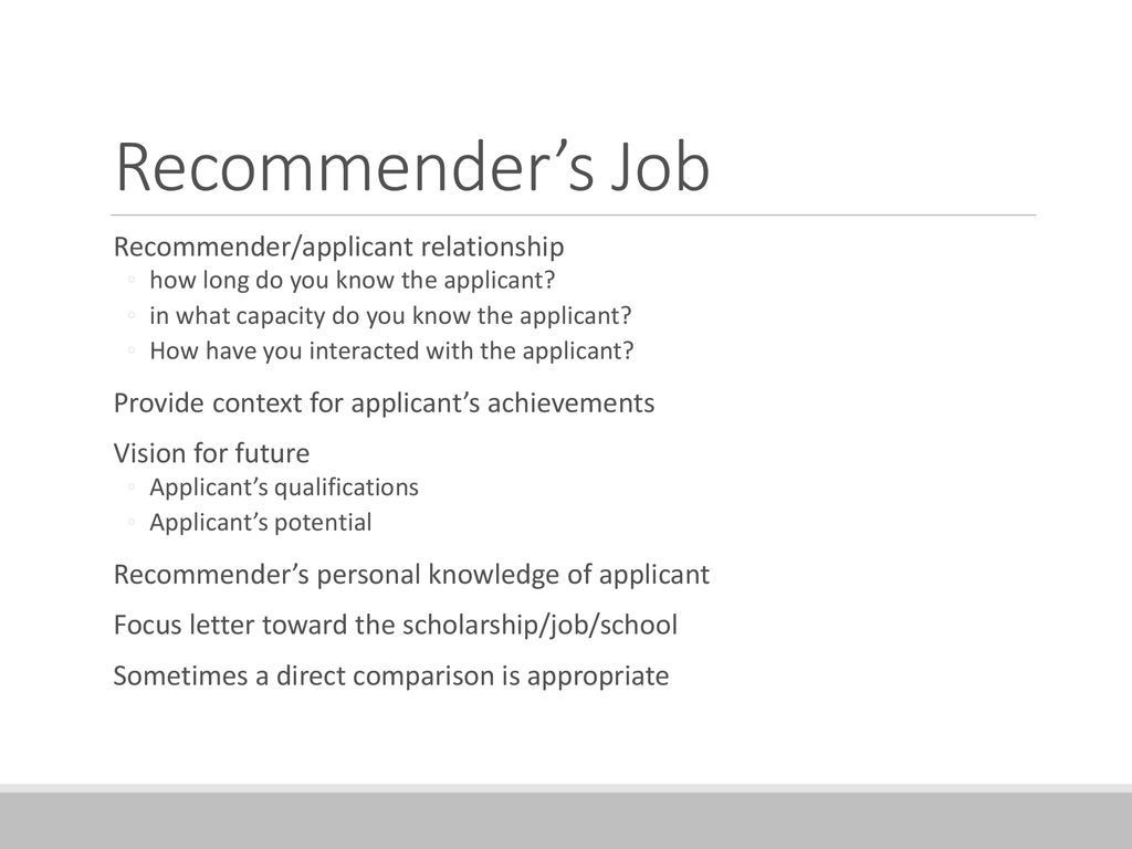 The art of the recommendation letter ppt download
