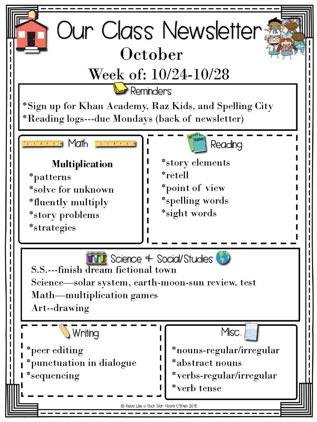 October Week Of 10 24 10 28 Sign Up For Khan Academy Raz Kids