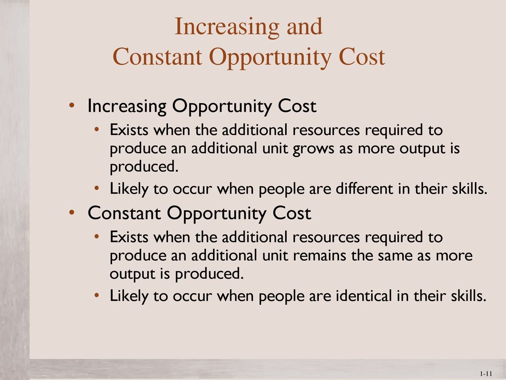 Chapter 01 economics the study of opportunity cost ppt download