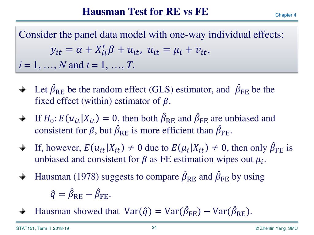 Chapter 4 Test Hypotheses With Panel Data Ppt Download