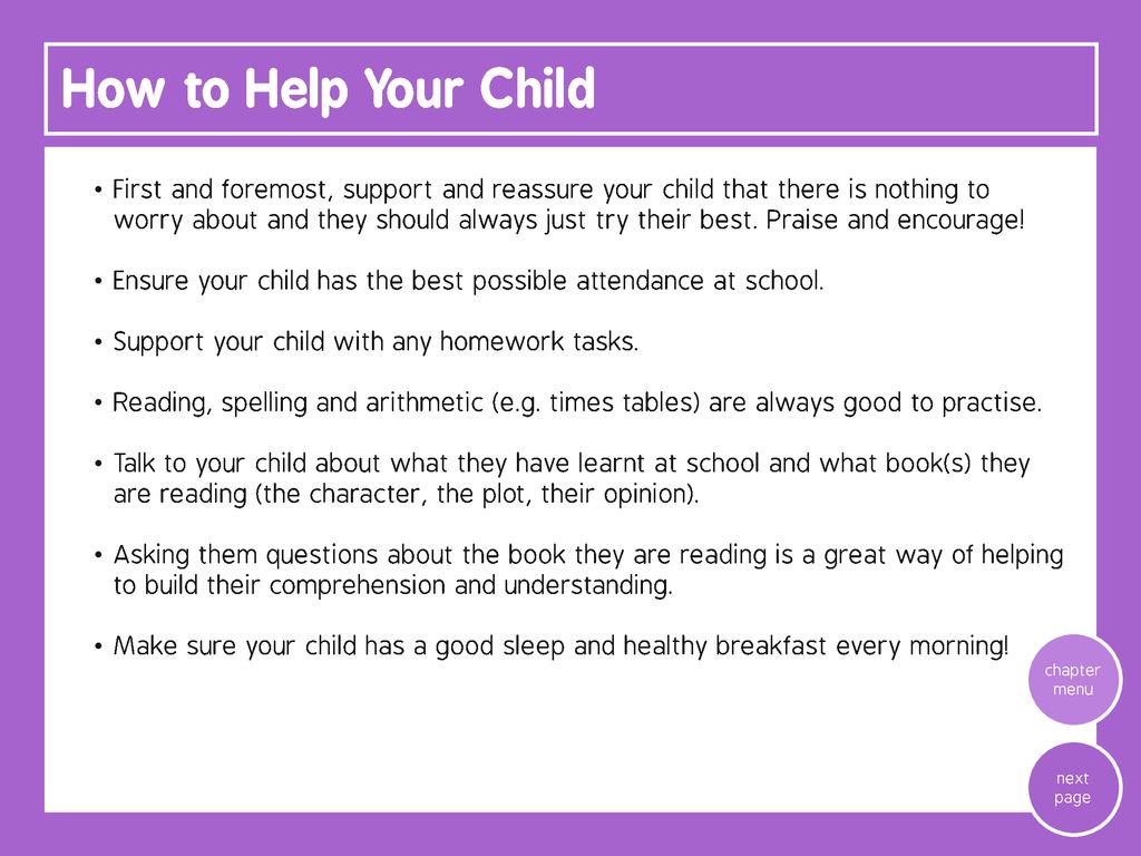 How to Help Your Child
