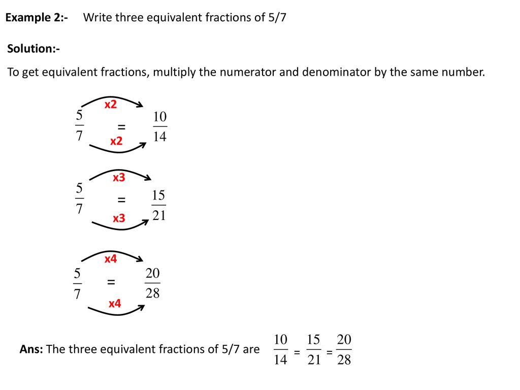 Find equivalent fraction of a given number - ppt download