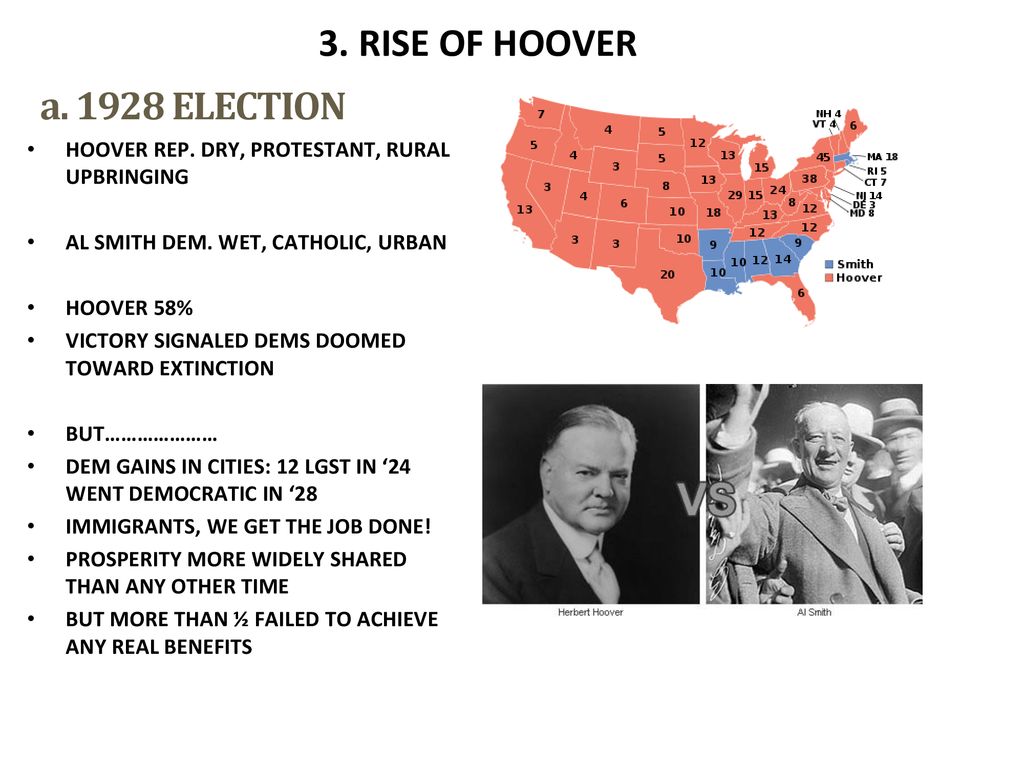 3. RISE OF HOOVER a ELECTION