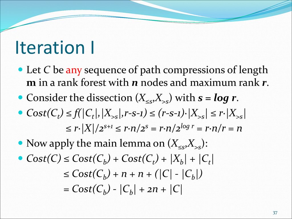 Top Down Analysis Of Path Compression Ppt Download