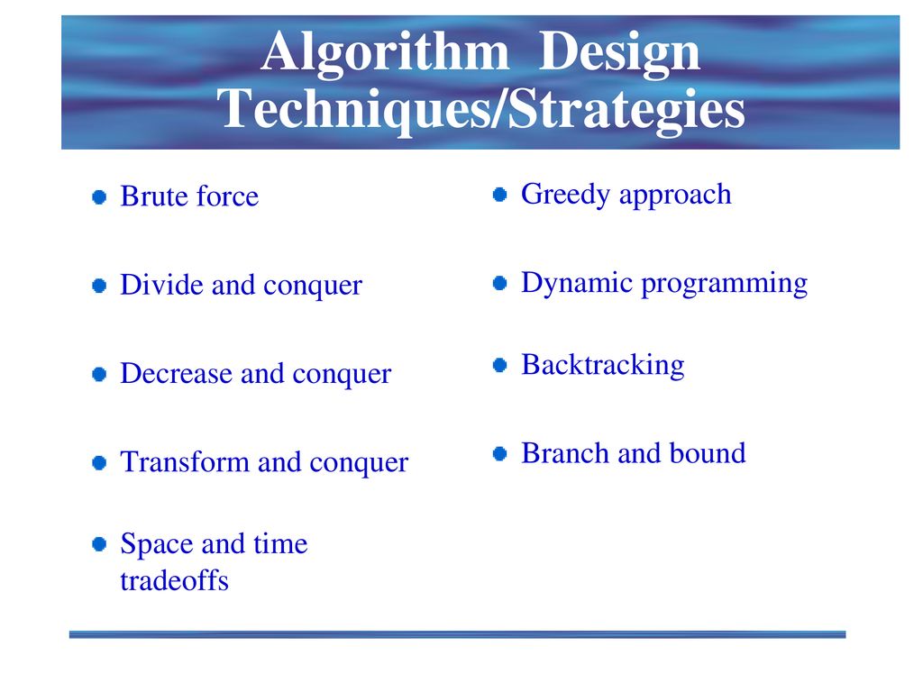 Design and Analysis of Algorithms - ppt download