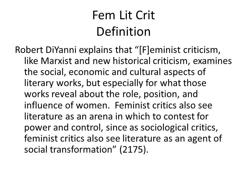 Fem Lit Crit Definition