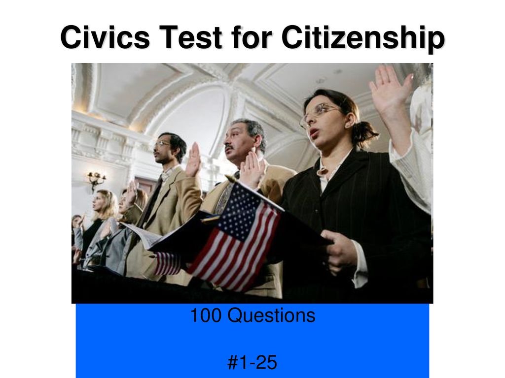Civics Test for Citizenship ppt download