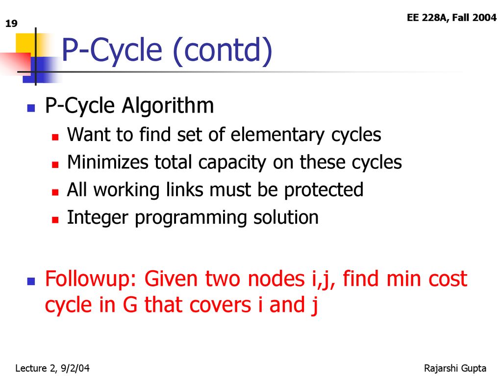 Graph Theory in Networks - ppt download