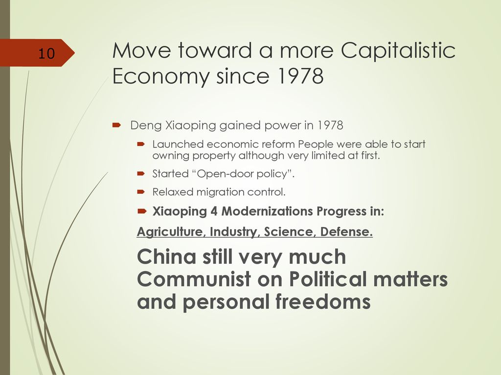 Communist Government And A Capitalist Economy Ppt Download