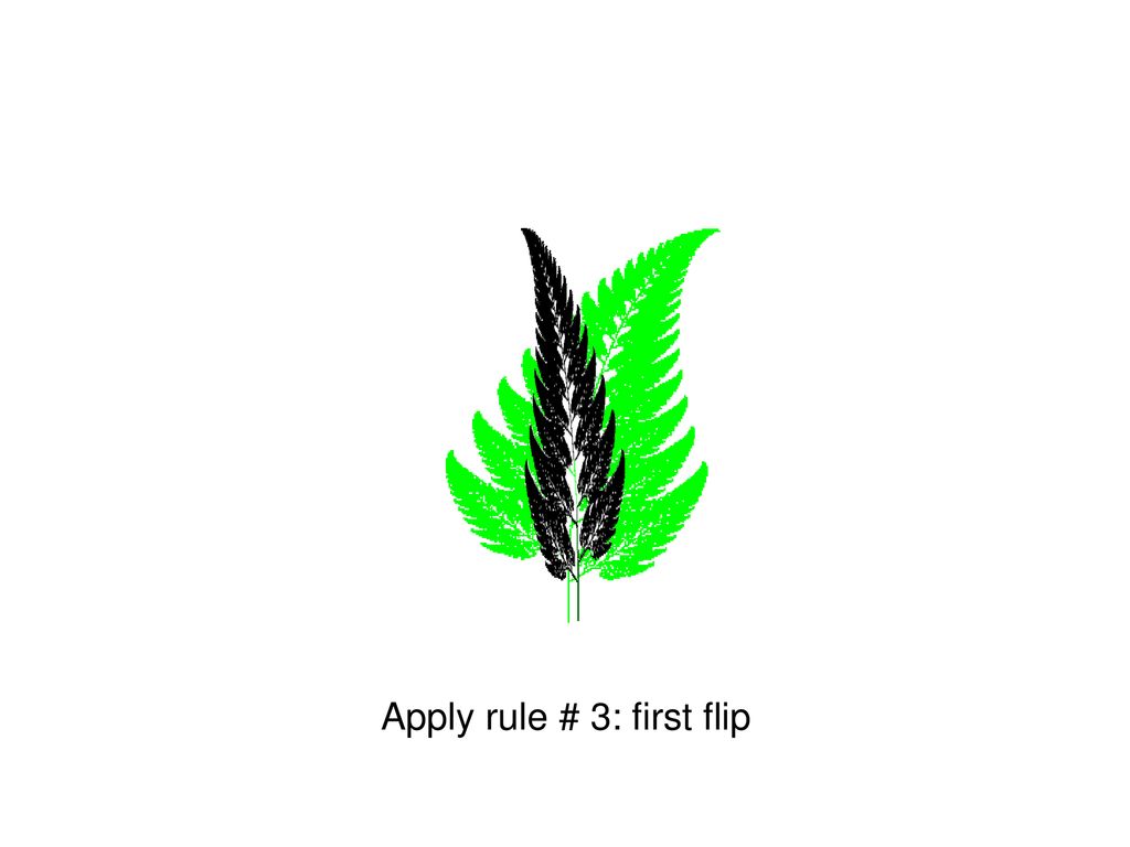 Apply rule # 3: first flip