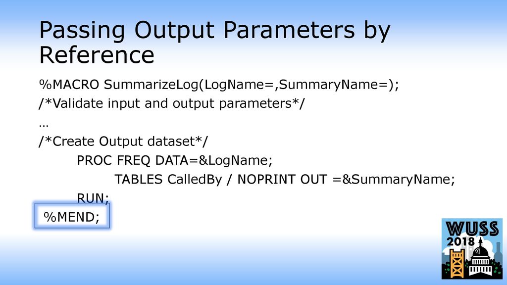 Passing simple and complex parameters in and out of macros ppt download