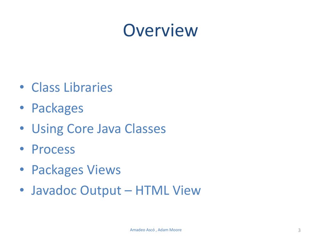Building a program (Java libraries) - an example - ppt download