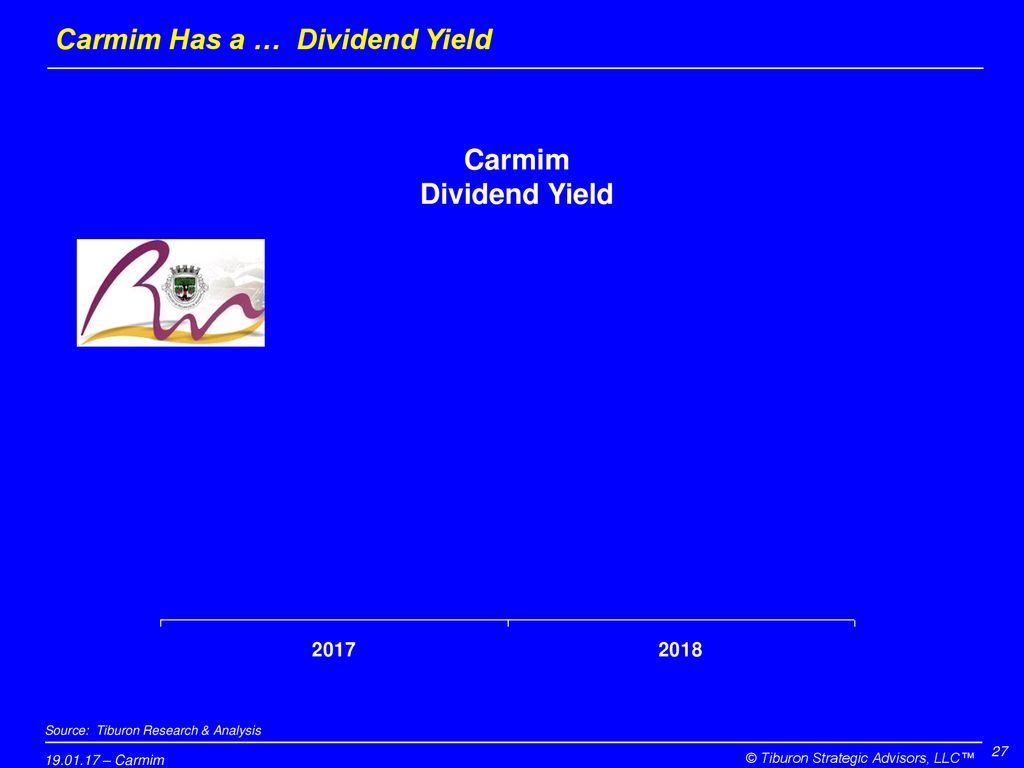 Carmim Has a … Dividend Yield