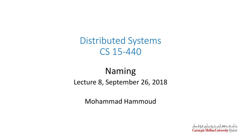 Distributed Systems CS