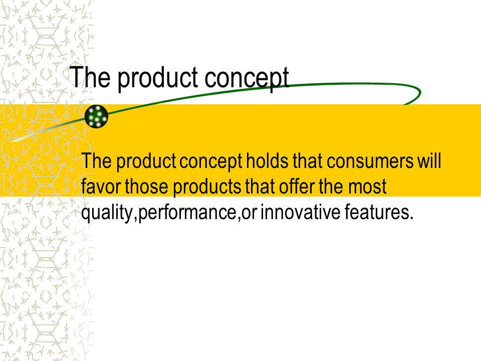 The product concept