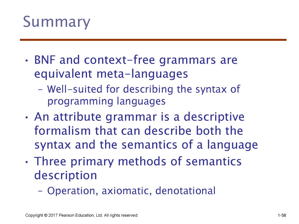 Describing syntax and semantics ppt download