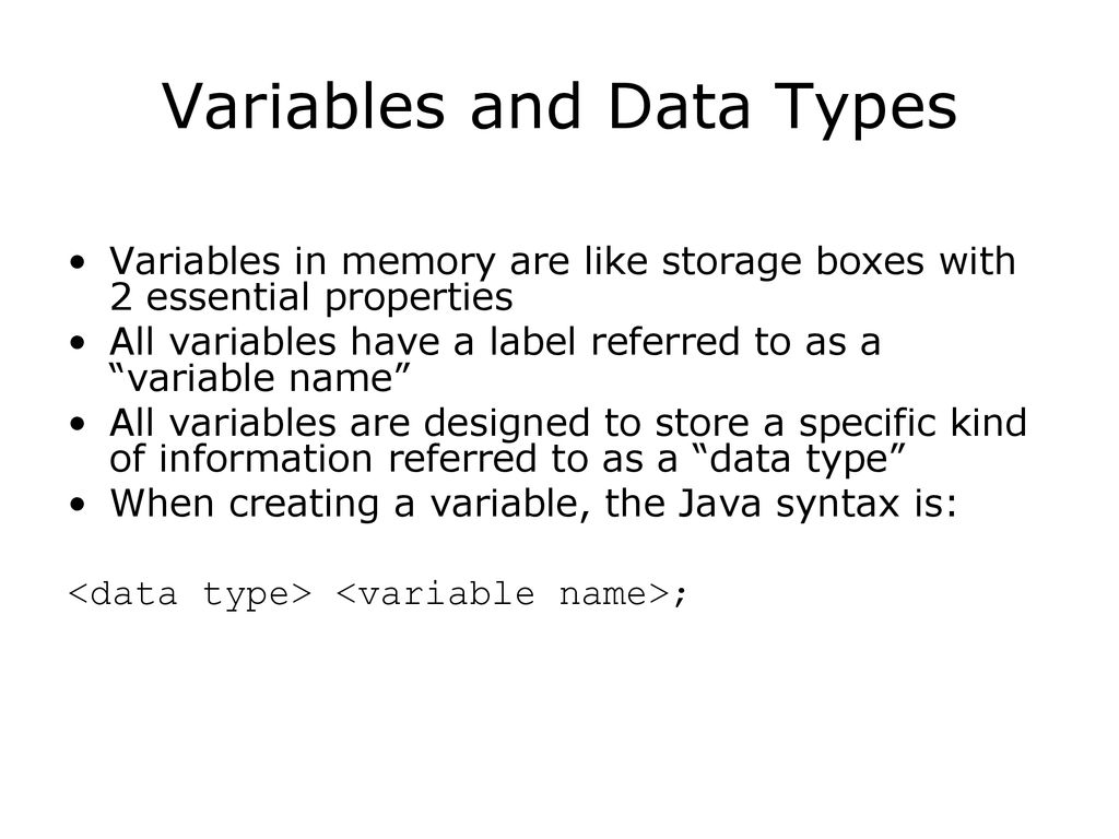 Java Programming First Program and Variables - ppt download