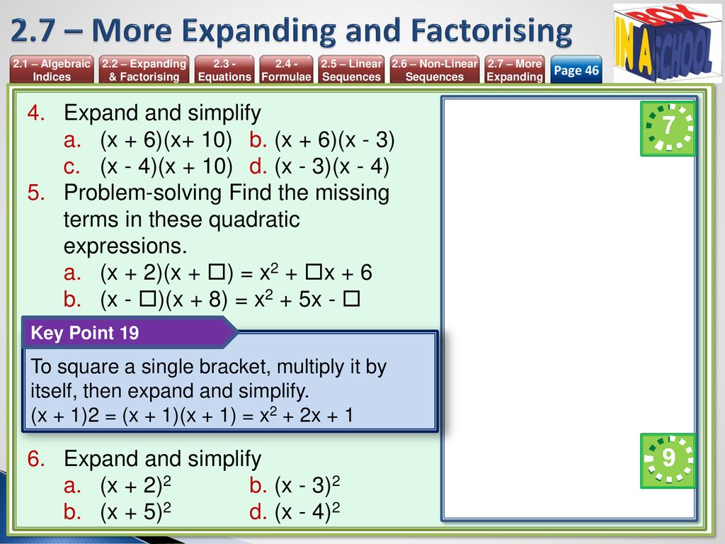 Unit 2 Algebra Mathematics 9 1 Igcse Year Ppt Download