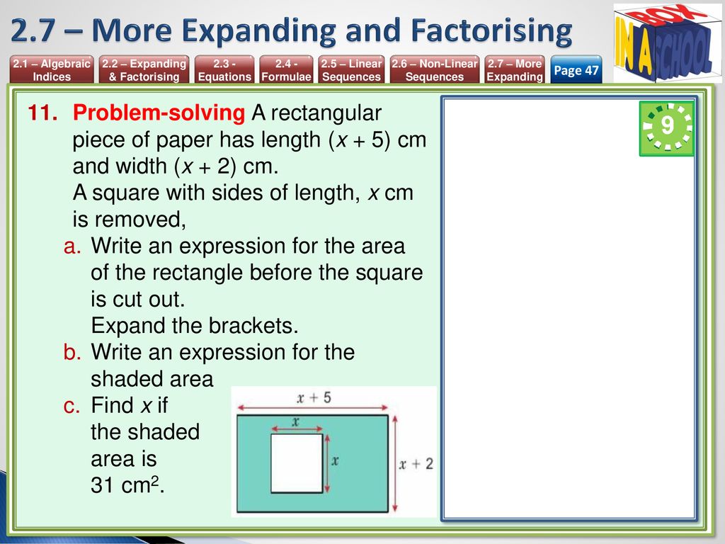 Unit 2 Algebra Mathematics 9 1 Igcse Year Ppt Download