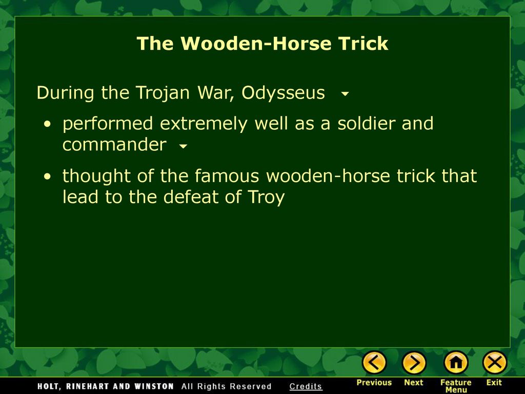 The Wooden-Horse Trick