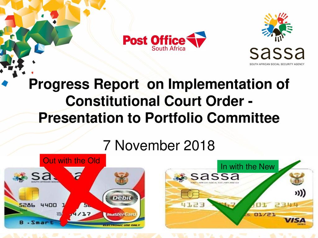 Progress Report on Implementation of Constitutional Court Order - Presentation to Portfolio Committee