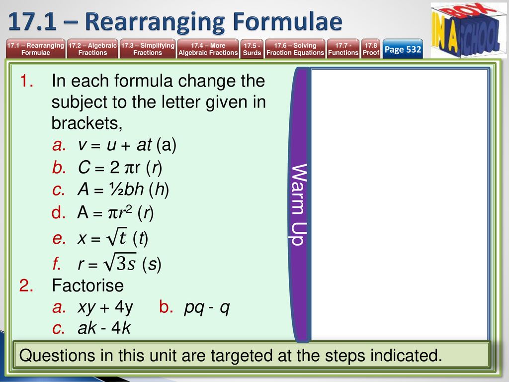 Unit 17 More Algebra Mathematics 9 1 Igcse Year Ppt Download Unit 17 More Algebra Mathematics 9 1 Igcse Year Ppt Download