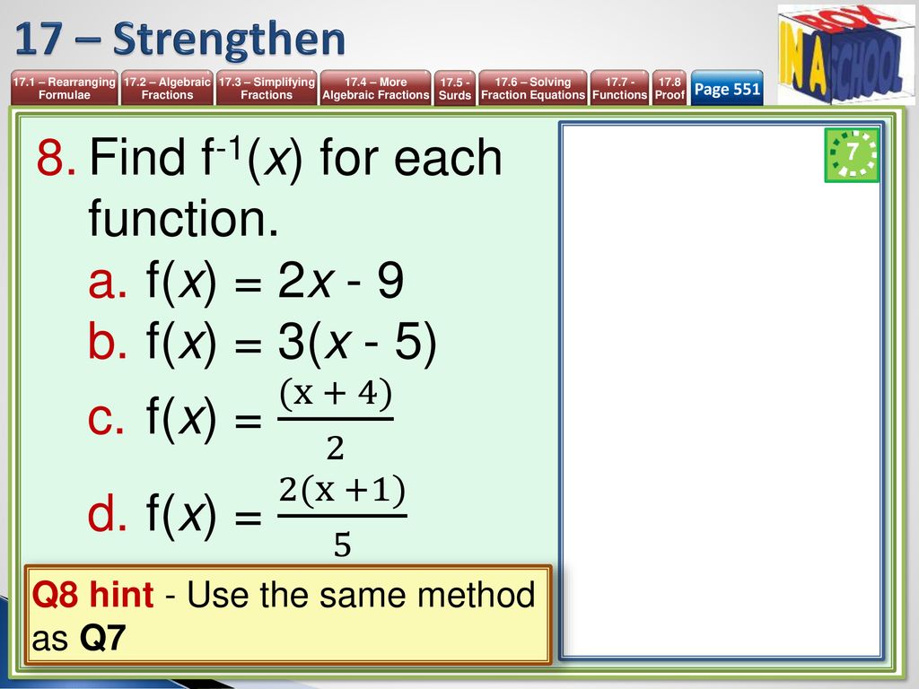 Unit 17 More Algebra Mathematics 9 1 Igcse Year Ppt Download