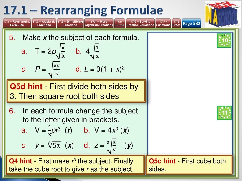 Unit 17 More Algebra Mathematics 9 1 Igcse Year Ppt Download