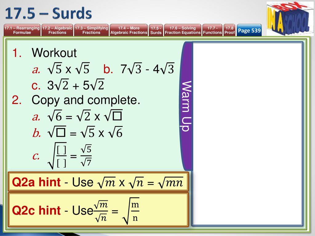 Unit 17 More Algebra Mathematics 9 1 Igcse Year Ppt Download