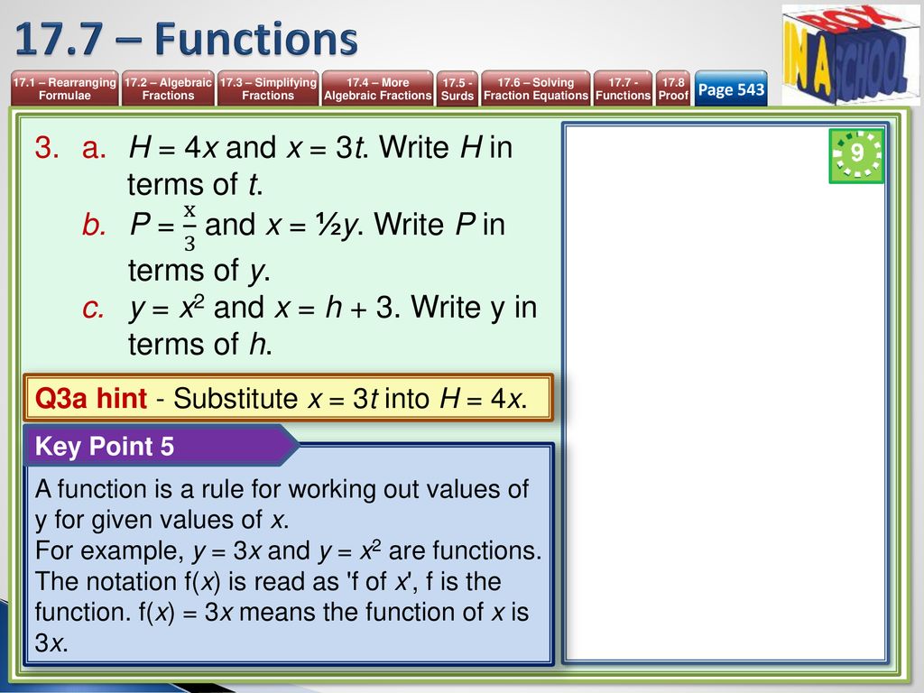 Unit 17 More Algebra Mathematics 9 1 Igcse Year Ppt Download