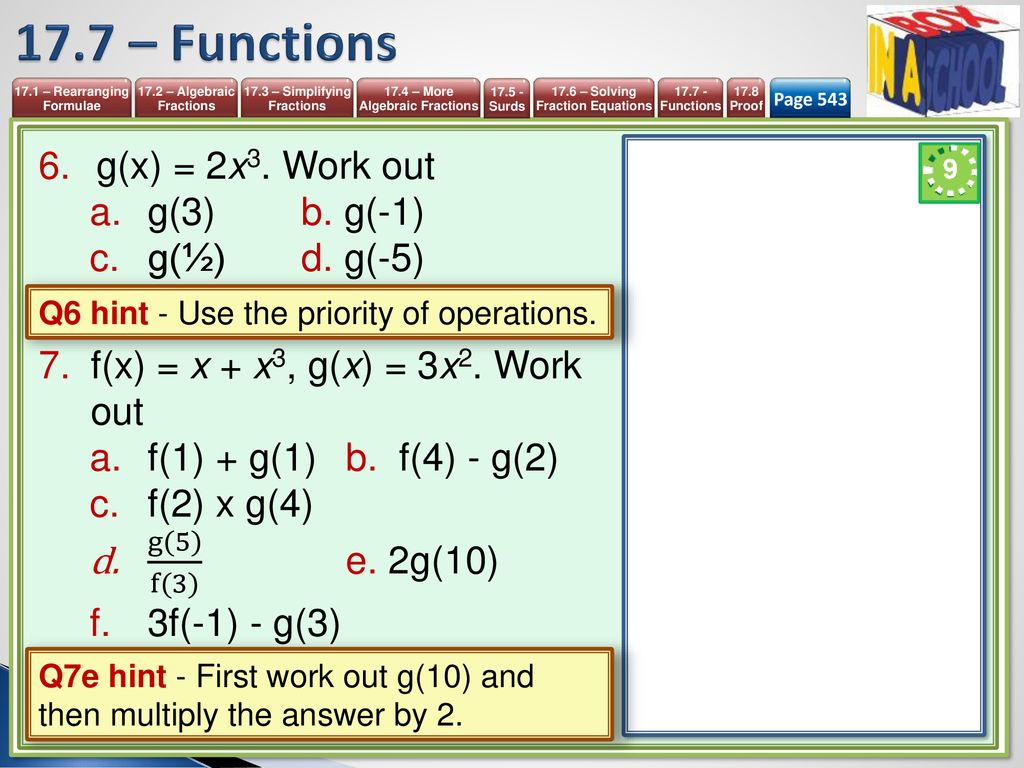 Unit 17 More Algebra Mathematics 9 1 Igcse Year Ppt Download