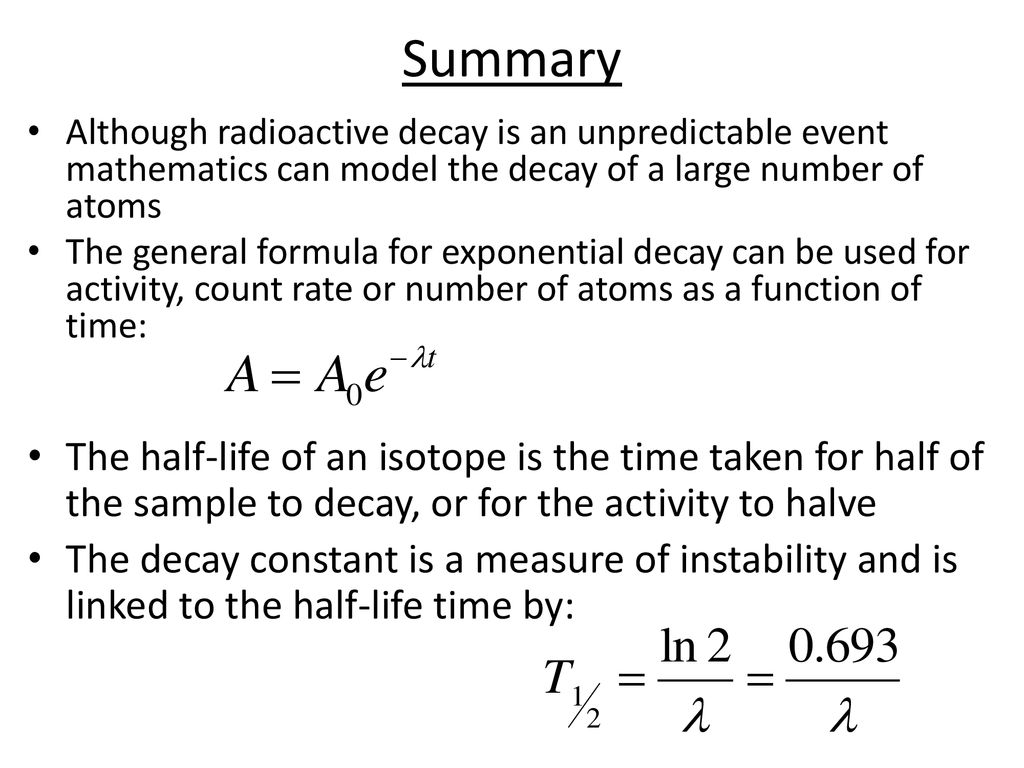 the theory of radioactive decay ppt