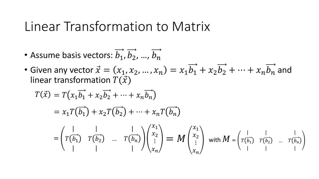 Cs246 Linear Transformation Ppt Download